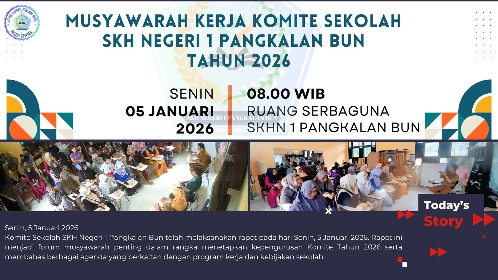 Rapat Komite Sekolah SKH Negeri 1 Pangkalan Bun