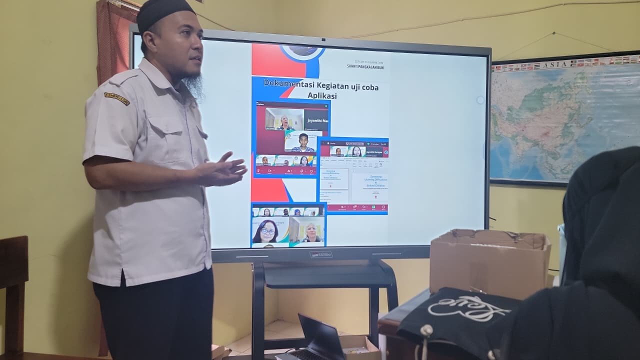 Sosialisasi Aplikasi Skrining ABK di SKh Negeri 1 Pangkalan Bun